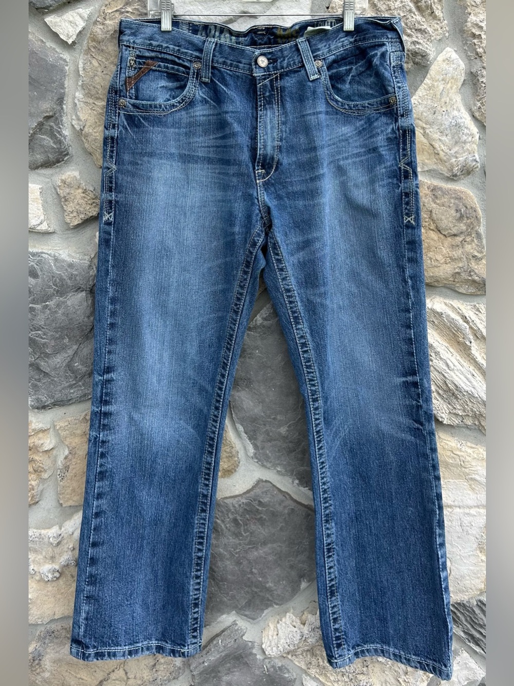 Ariat M5 Low Rise Straight Jeans Mens Size 36x30 Western Workwear Cowboy Ranch